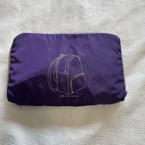 Foldable Compact ultralight Purple Travel Backpack
